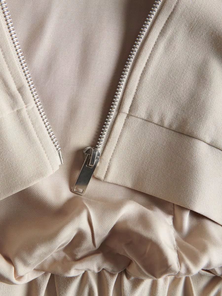 Premium Wool Blend Bomber Jacket