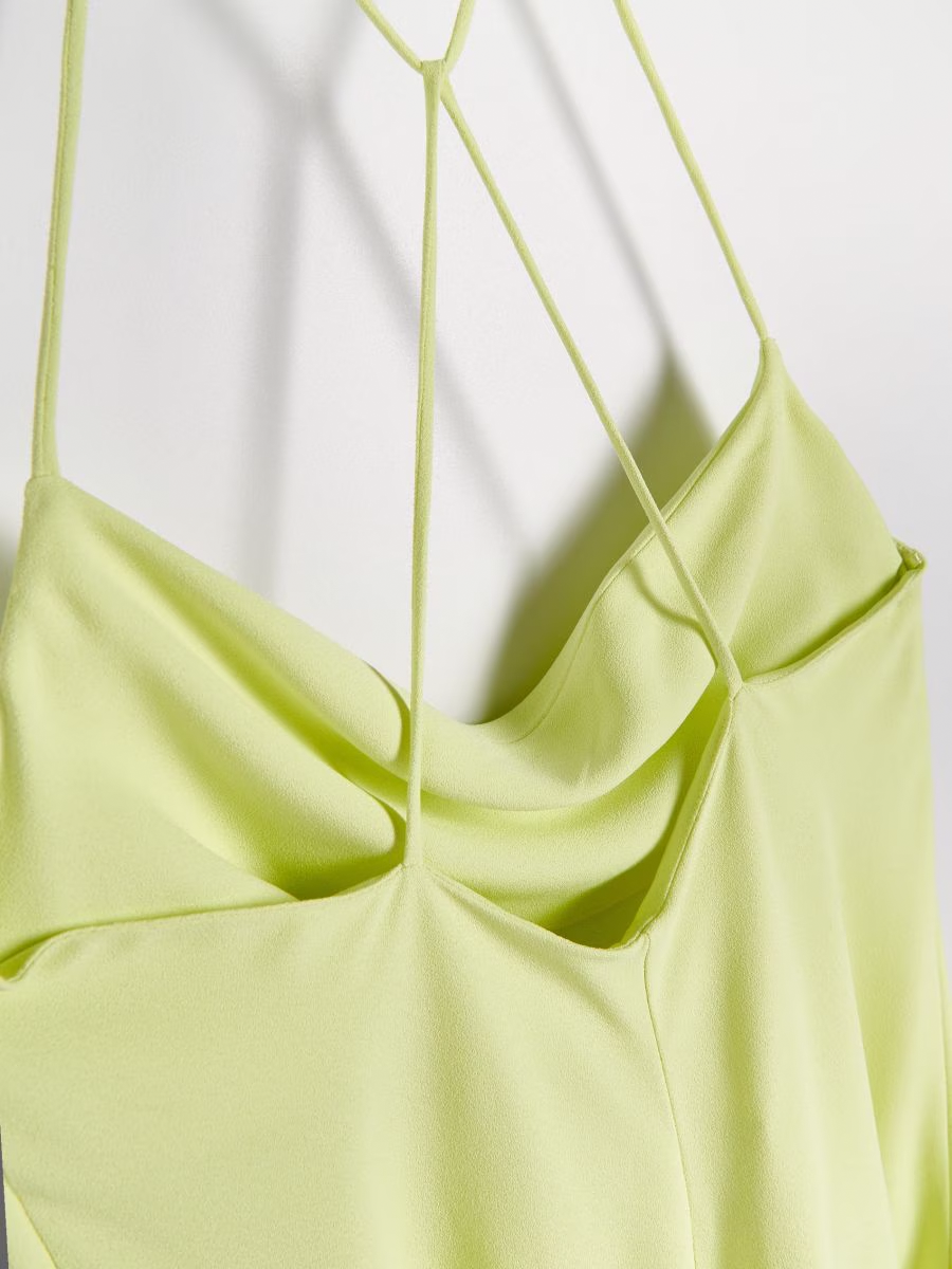 Cotton Suspender Side Slit Women Dress