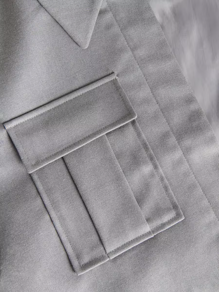 Multi Pocket Stand Collar Bomber Jacket