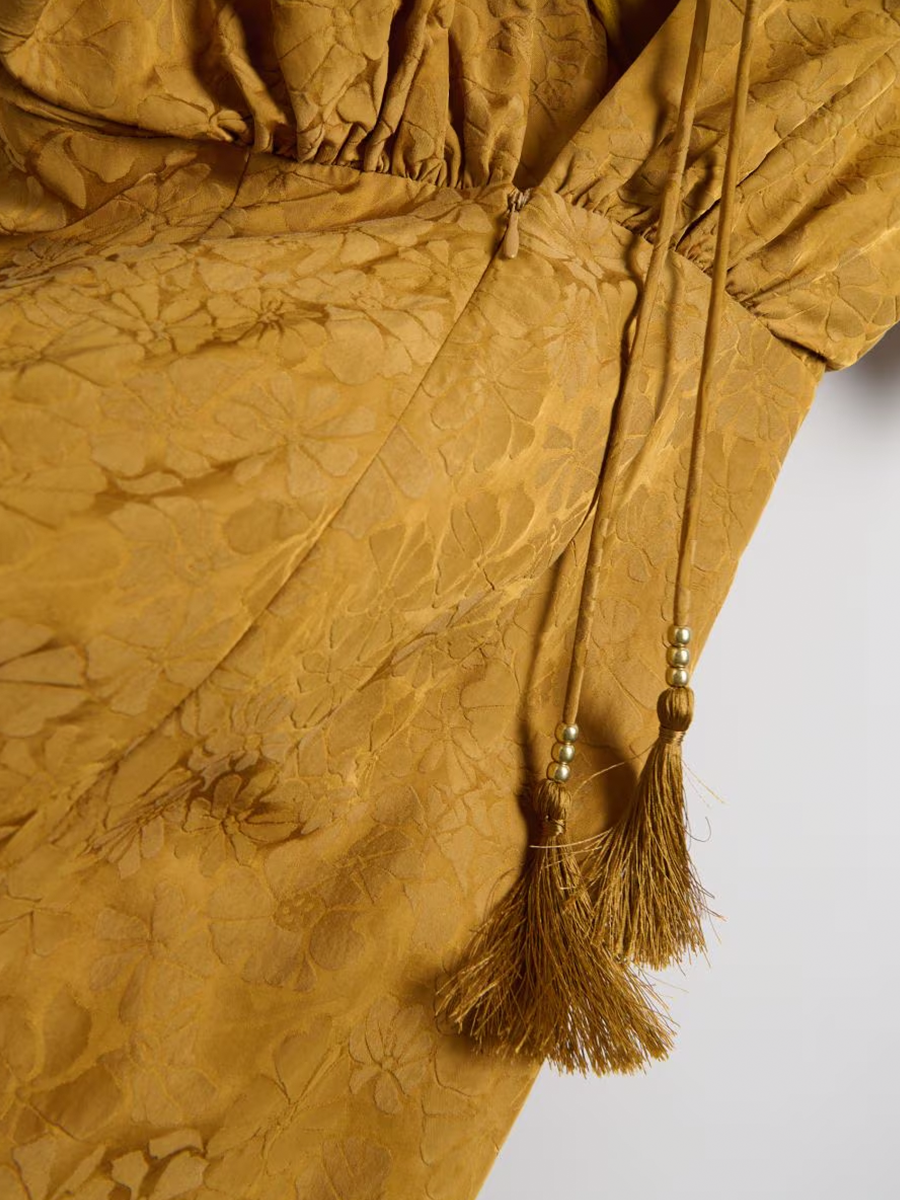 Vintage Printed Premium Women Maxi Dress