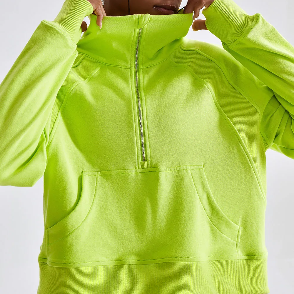 Fitness Sports Sweatshirt Windproof Warm Outdoor Running Loose Long-sleeved Pullover 