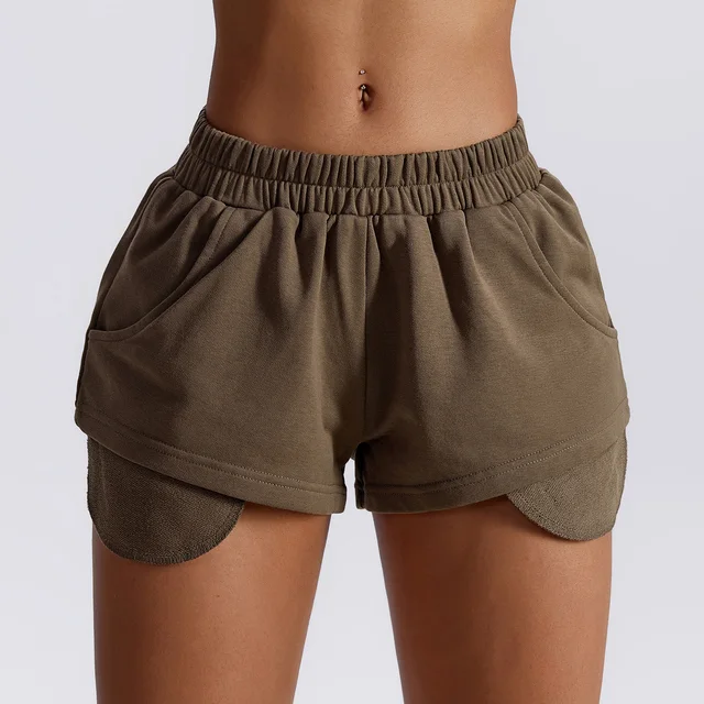 Loose Casual Sports Fashion  Workout Running Fitness Speed Dry Yoga Shorts