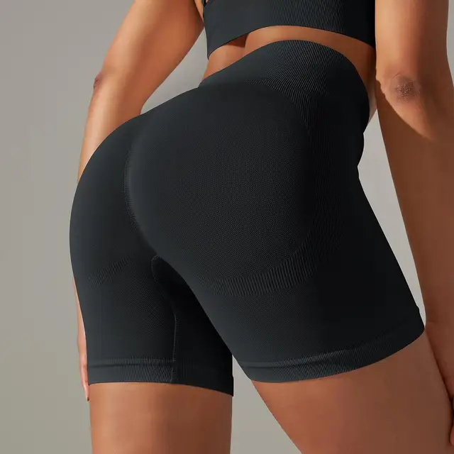 High Waist Summer Workout Gym Shorts Running Cycling Shorts -Zieline