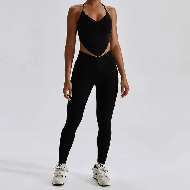 2Pcs Workout Crop Top High Waist Leggings Shorts Fitness Gym Wear Knitted Sport Suits Sportswear
