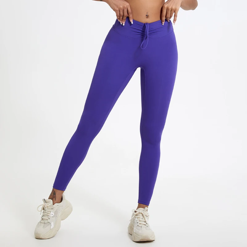  High Waist Tights Female Push Up Sports Breathable Train Gym Leggings -Zieline