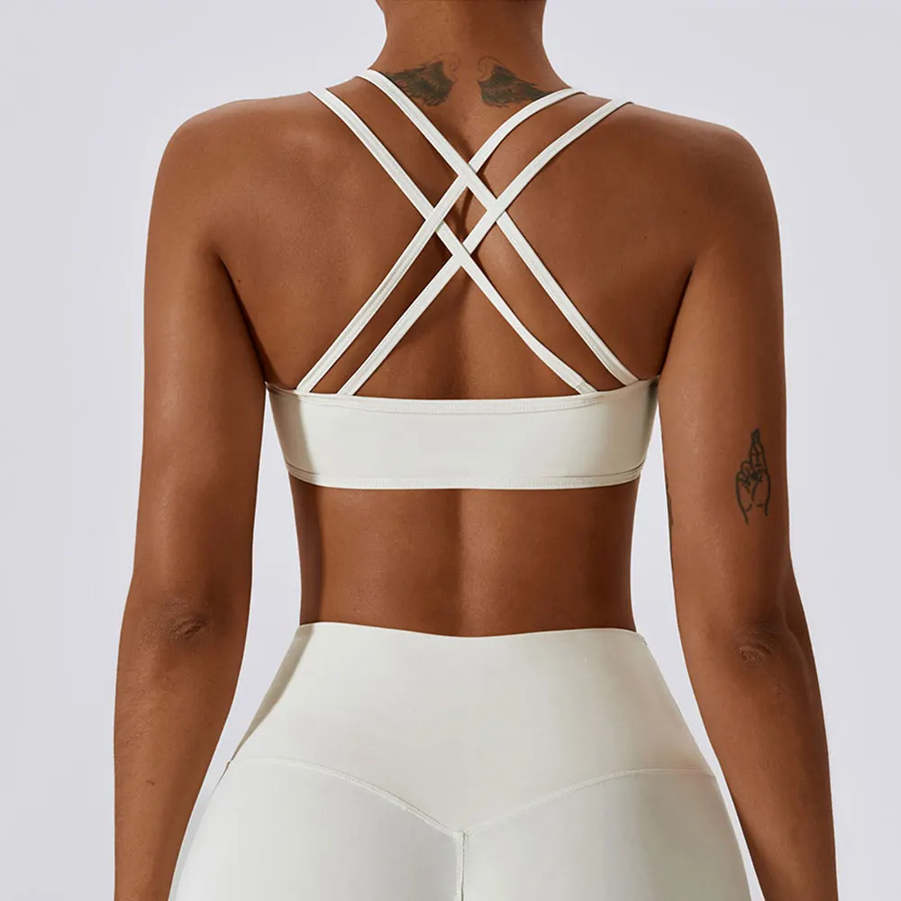  Sexy Workout Push Up Breathable Underwear Women Fitness High Impact Yoga Sports Bra 