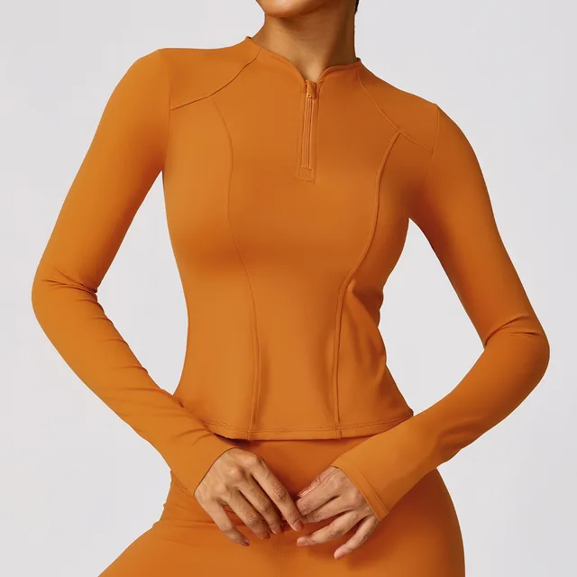 Quick Dry  Running Push Up Sports top Gym Workout Training Blouse Outdoor Hiking Sportswear