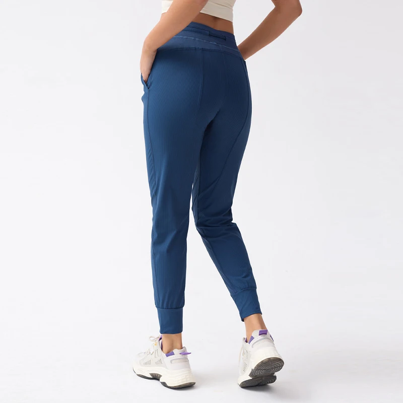 Ribbing Fitness Gym Yoga Pants High Waist Sport Leggings -Zieline