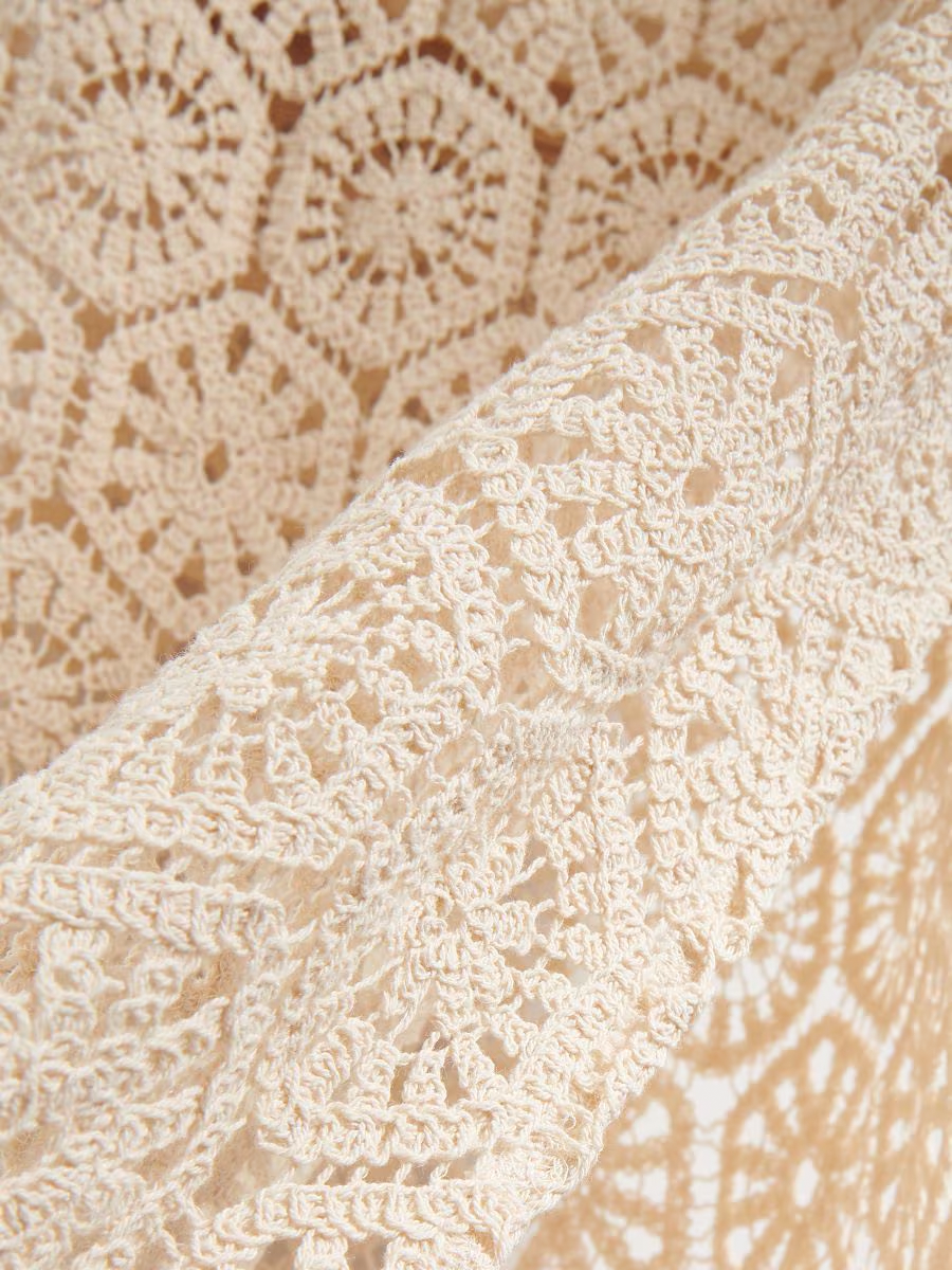 Cutout Lace-Up Vest and Maxi Skirt Set