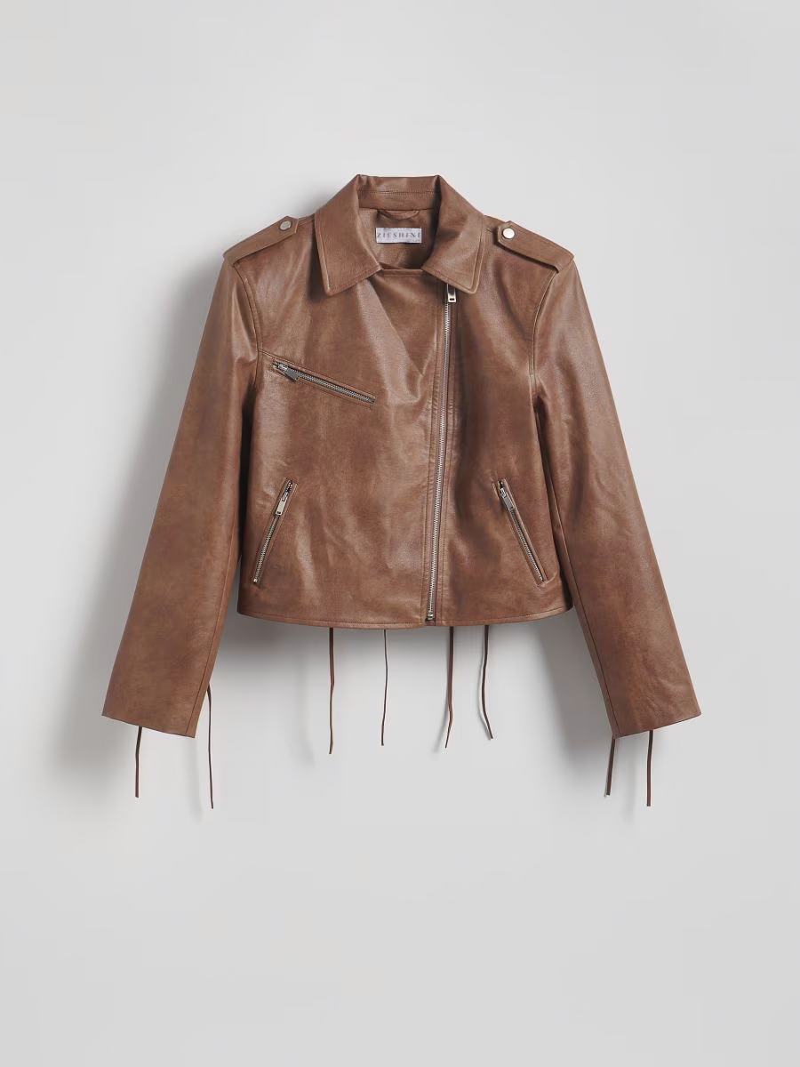 Premium Vintage Drawstring Oversized Biker Style Jacket