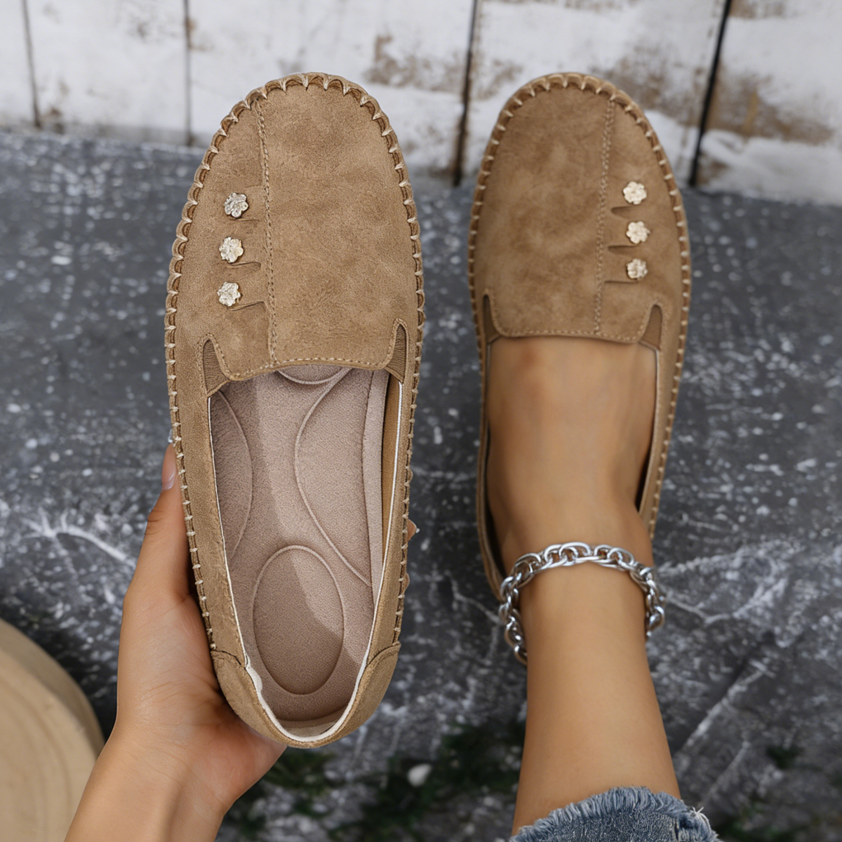 Women's Orthopedic Leather Shoes – Lightweight, Breathable, Anti-Slip