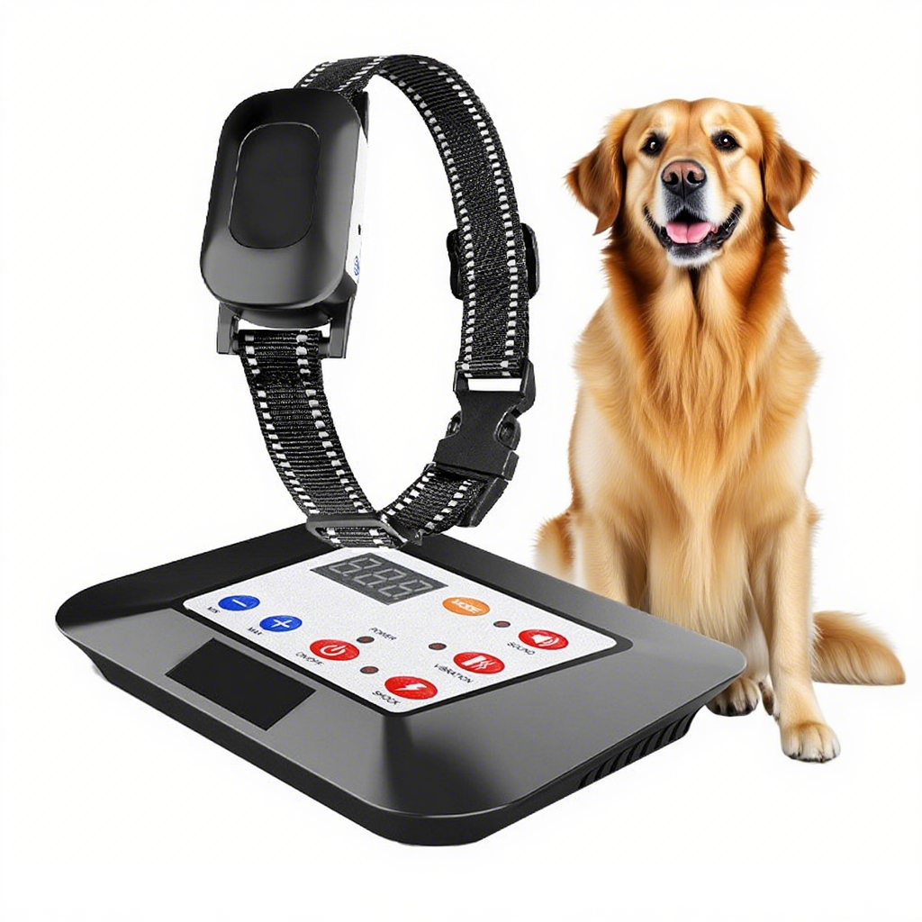Wireless Dog Fence,Pet Containment System,Electric Dog Training Collar with Remote Dog Boundary System,Reflective Stripe,Waterproof,Adjustable Range,Harmless,for 1 2 3 Dogs,for3dogs