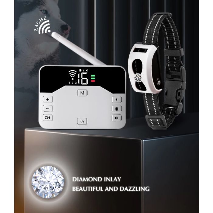 Wireless Dog Containment System，2-In-1 Wireless Dog Collar - Safety and Training For Your Dog