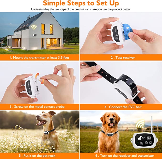 Wireless Dog Containment System，Wireless Dog Fence With Collar for All Sizes
