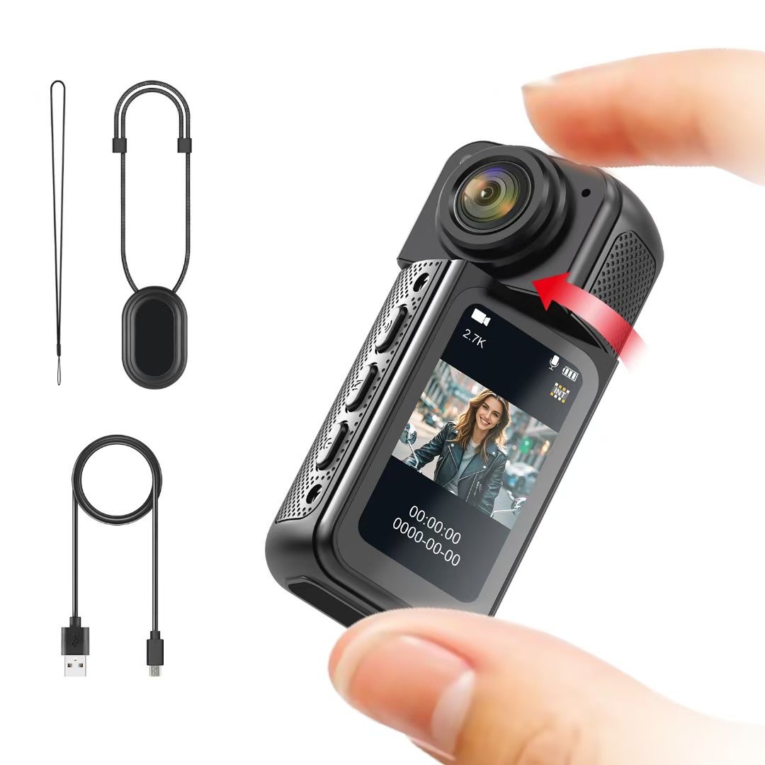 4K Body Cameras with Audio & Video Recording, Thumb Action Camera