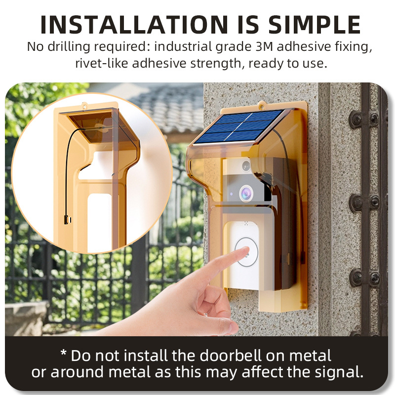 Solar Powered Doorbell Rain Cover