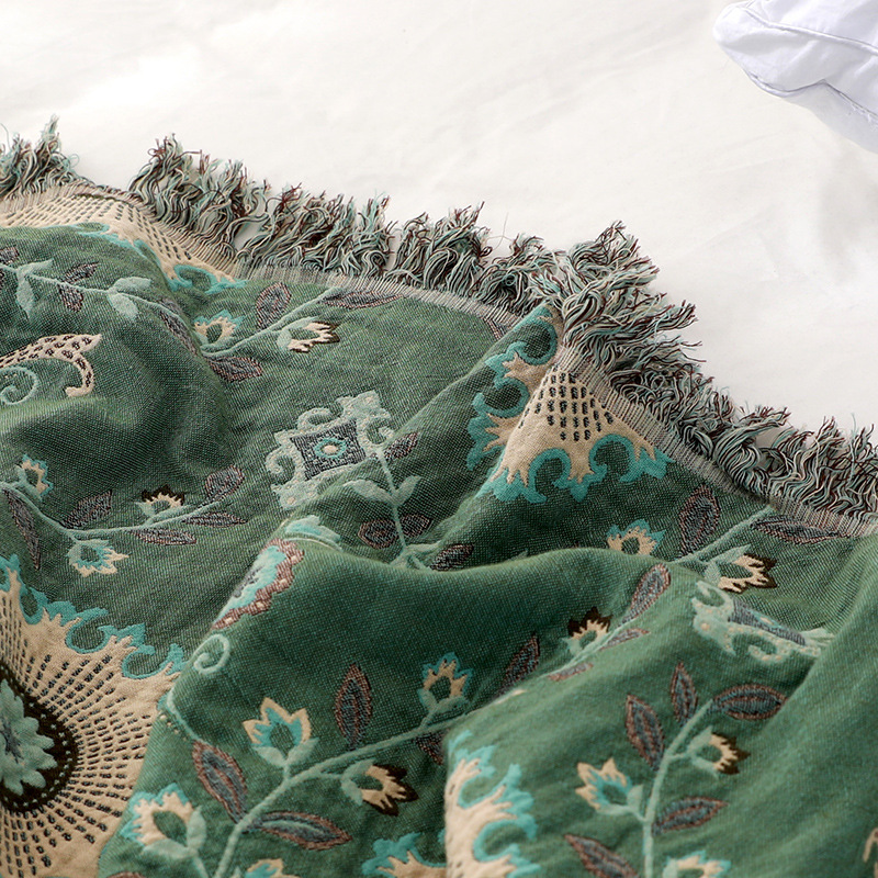 Reversible Scandinavian Bird Blanket 