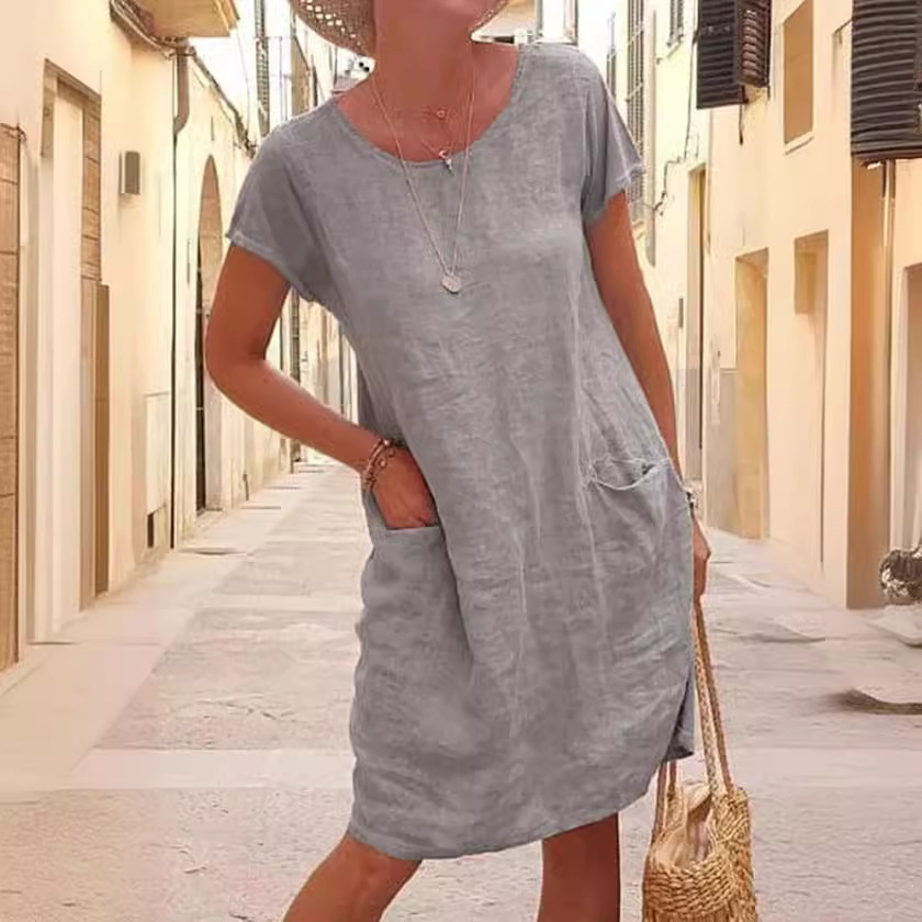 Linen Shift Maxi Dresses