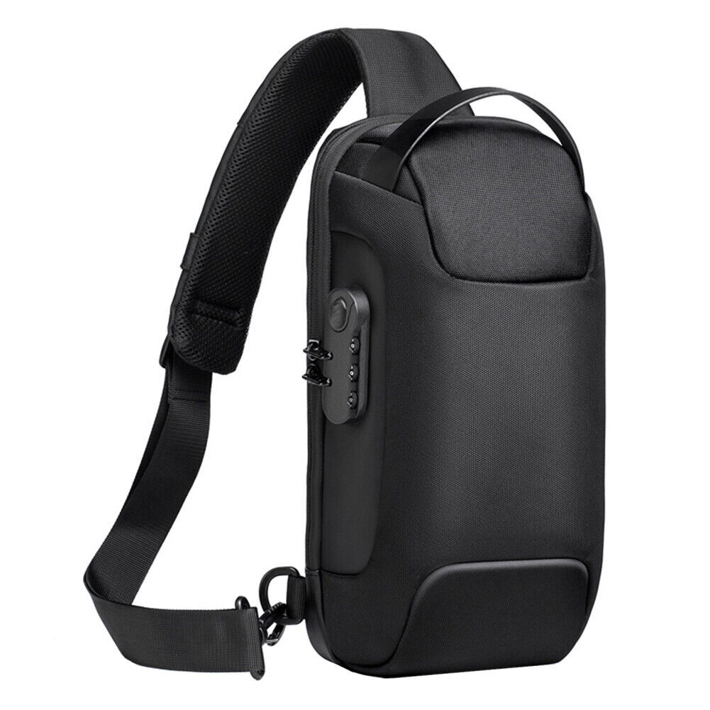 Anti-theft Cross Body Bag- Multifunction USB Backpack With 3-Digit Loc
