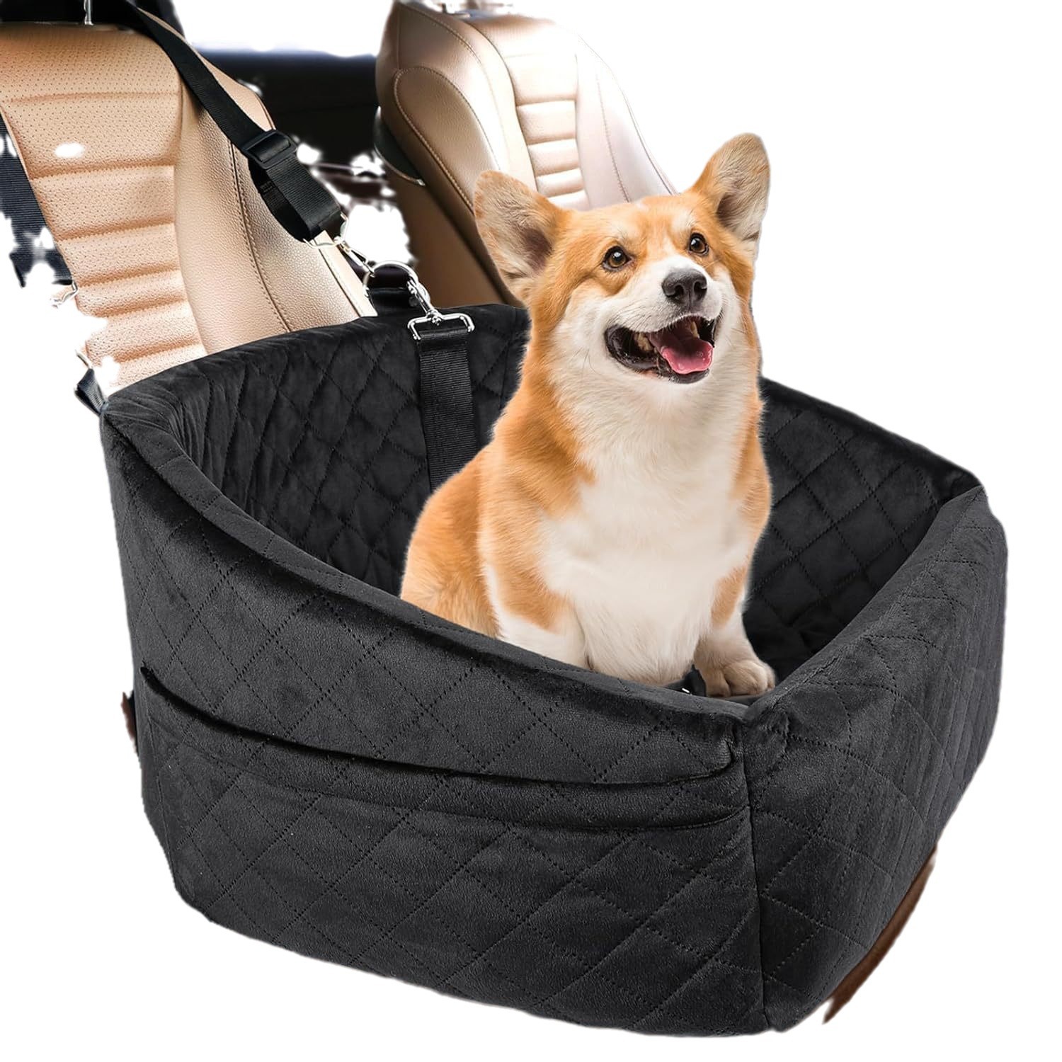 Elevated Dog Booster Seat for Car Travel
