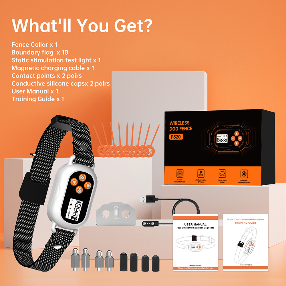 F820 GPS Wireless Fence Collar - 2026 Best Collar