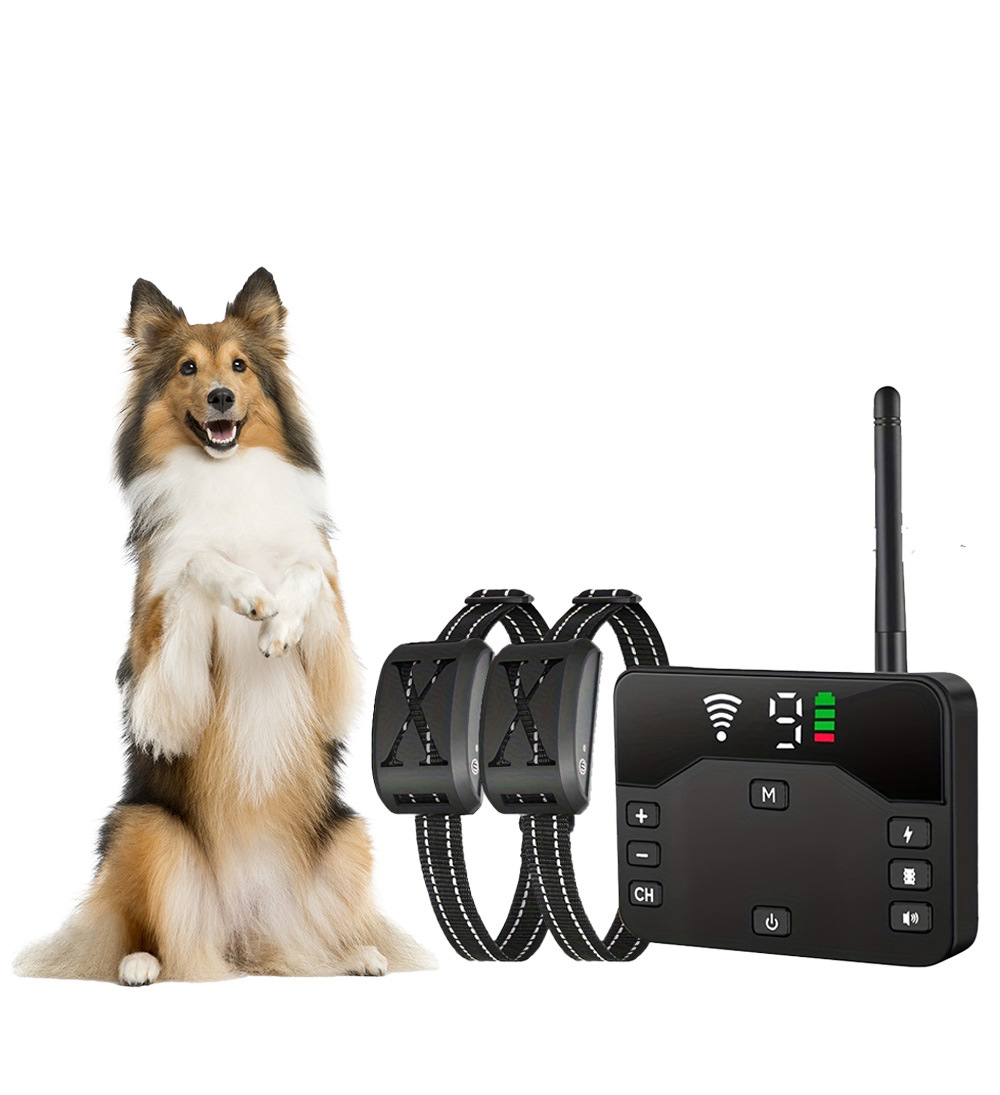 Training Collar & Wireless Fence 2-in-1 for Dog