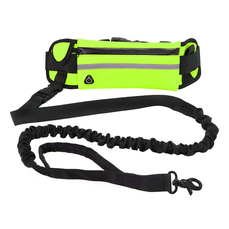 Handsfree Running Bungee Dog Leash with Pouch