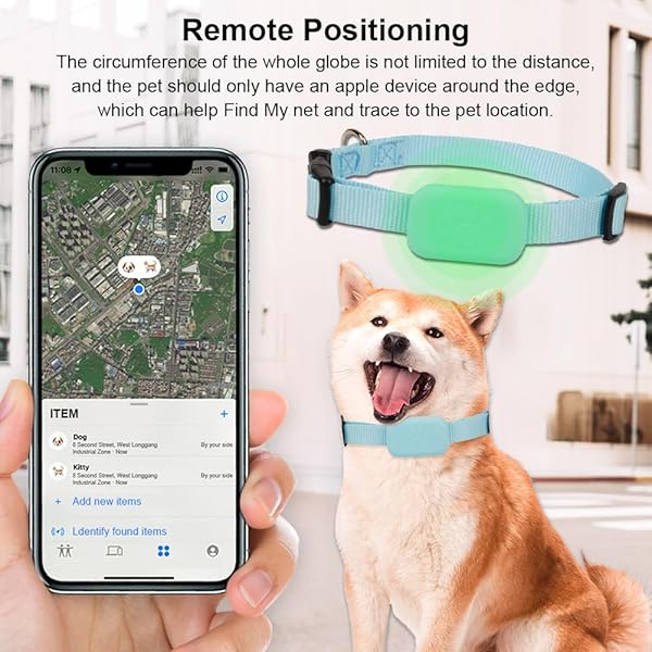 Dog Tracker/Cat Tracker, GPS Tracker Works with Find My Dog
