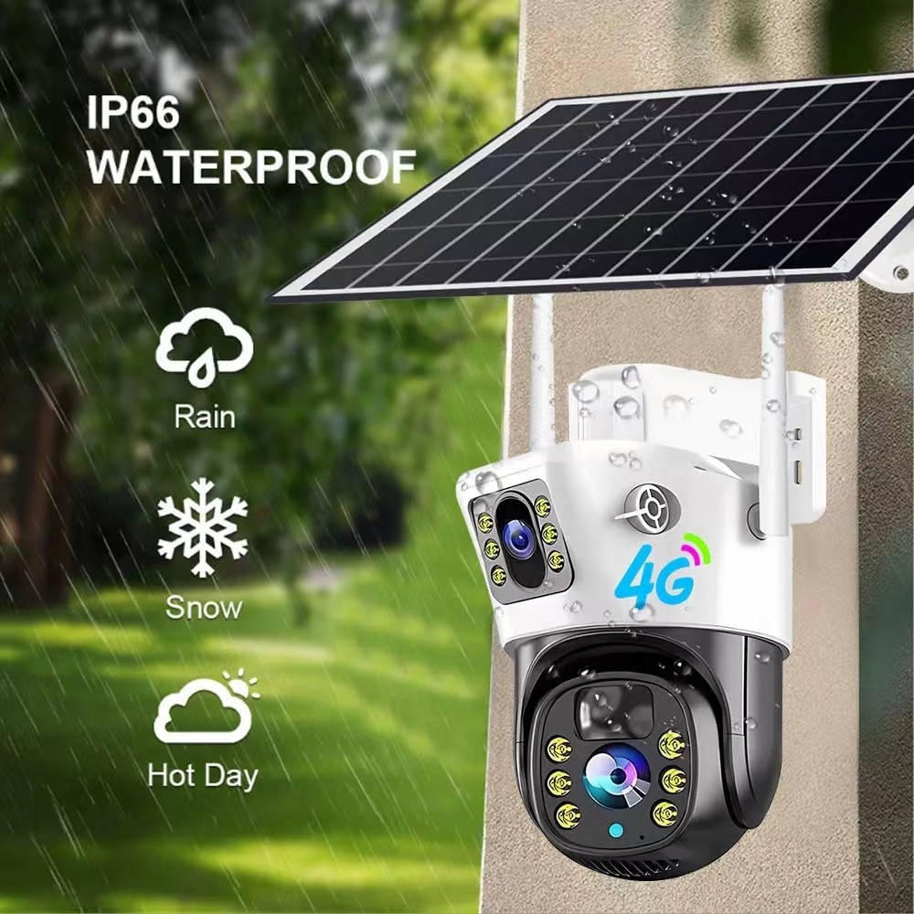 Wireless 4K Security Camera With Solar Panel