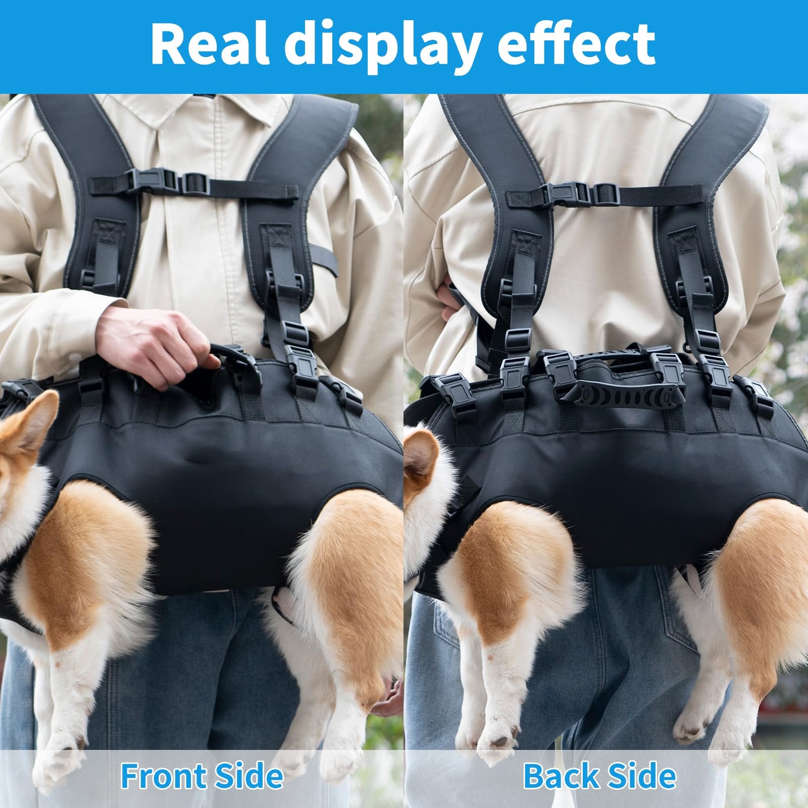 Dog Lift Harness Sling for Hind Leg Support Old Disabled