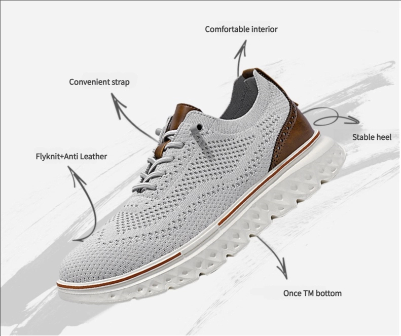 Hands Free Slip On Oxford Shoes- Healthy and Supportive Walking Shoes