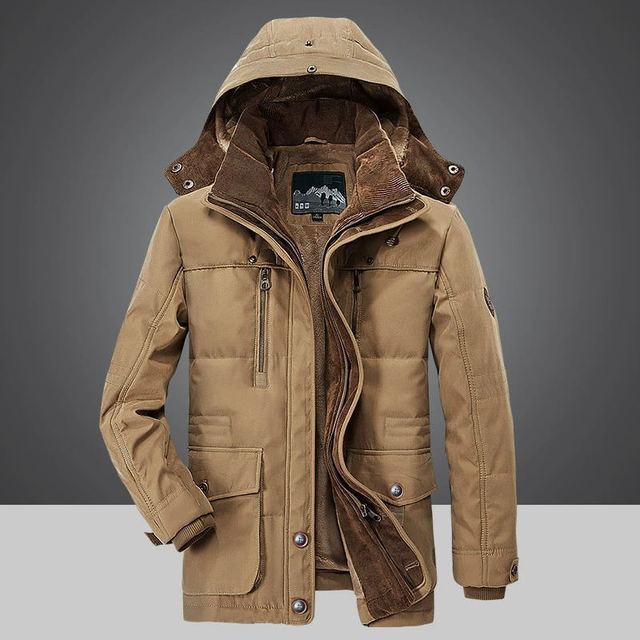 Winter King Down Jacket - Men's Warm Hooded Coat Stylish Outerwear
