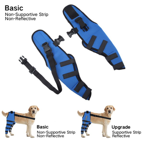 Double Dog Hip Support For Hip Dysplasia For Back Leg Dog Brace With Safety Reflective Straps