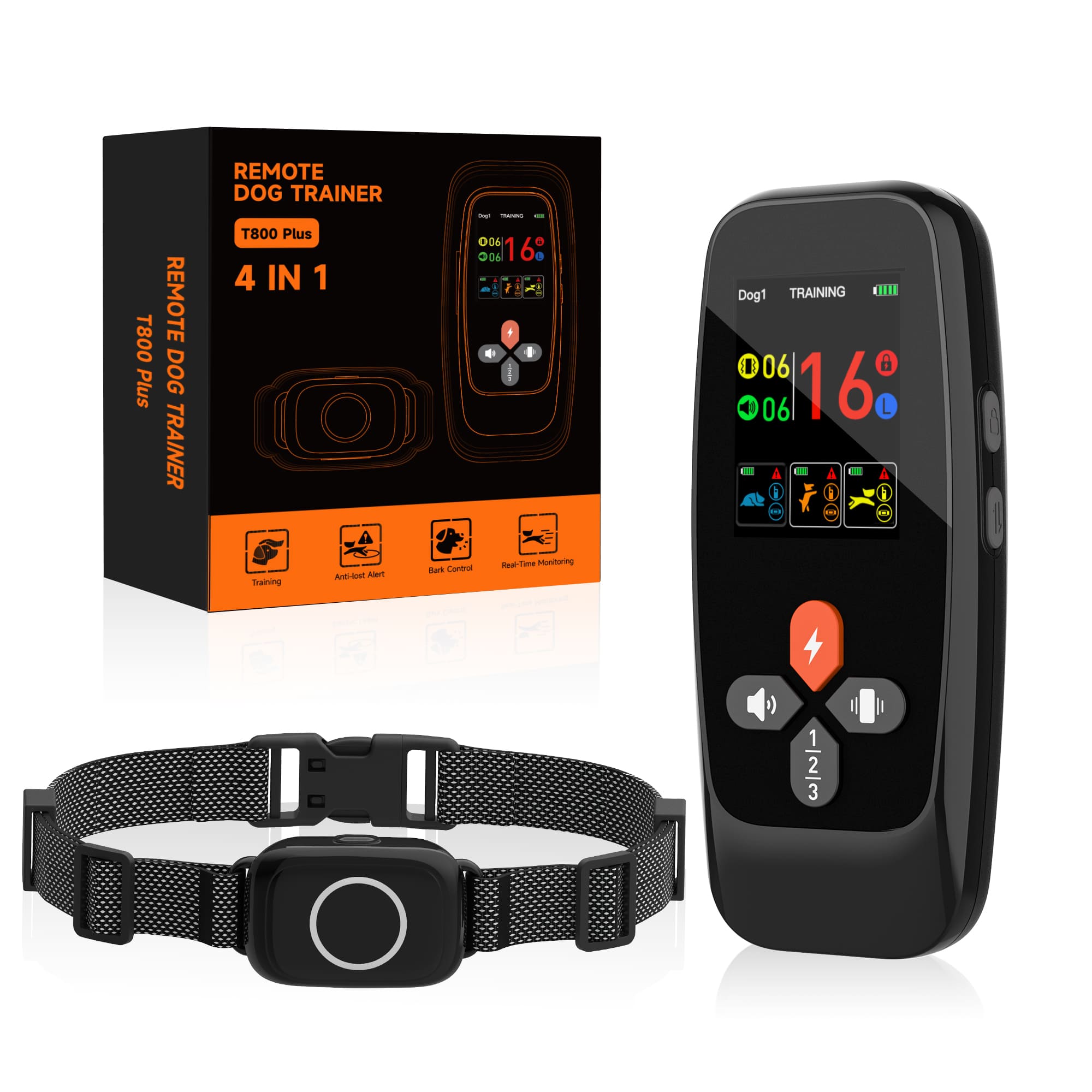 4-in-1 Remote Dog Training Collar T800Plus
