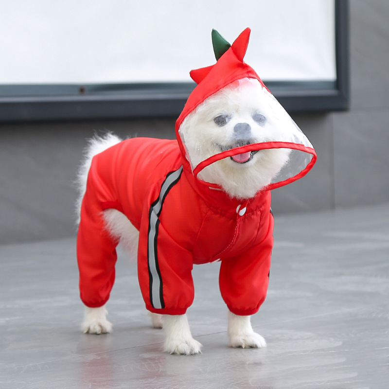 Dog Raincoat With Reflective, Waterproof Jacket With Hood