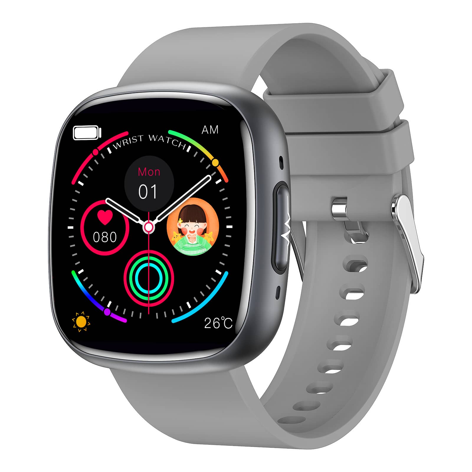 Continuous Blood Glucose Blood Pressure ECG/EKG Heart Rate Monitoring Health Smart Watch