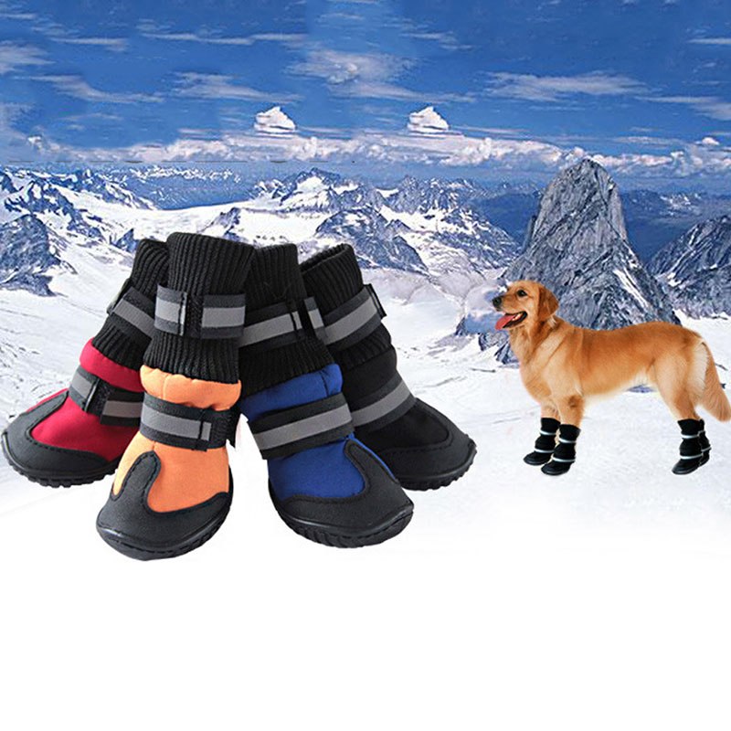 Dog Snow Boots Keep Warm, Waterproof and Non-slip