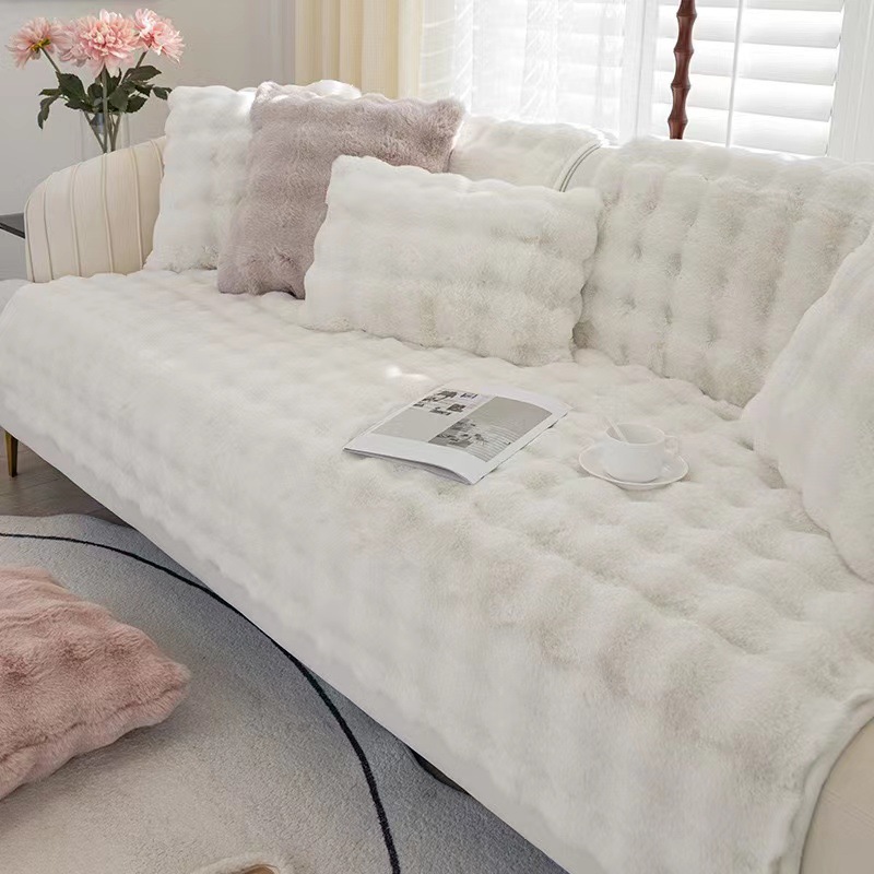 Faux Fur Sofa Covers, Throws Blankets Sofa Slipcovers for Pets