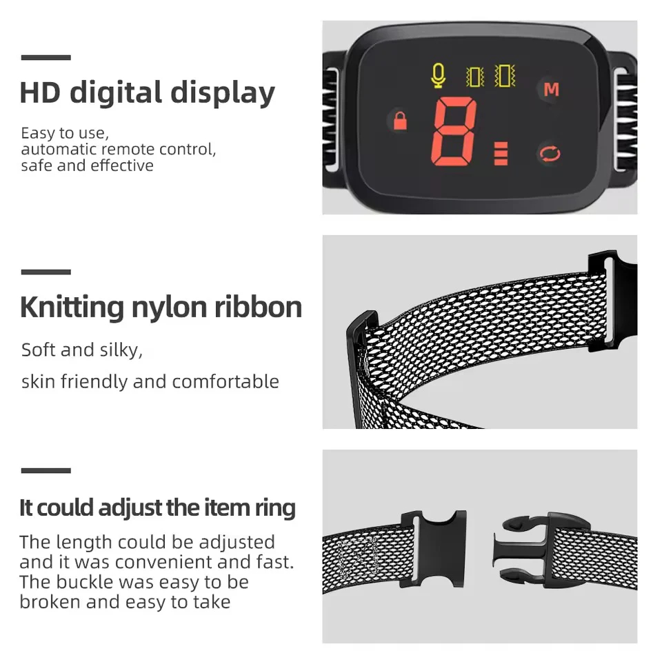 Waterproof Rechargeable Dog Bark Training Collar