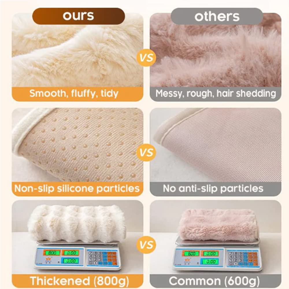 Faux Fur Sofa Covers, Throws Blankets Sofa Slipcovers for Pets