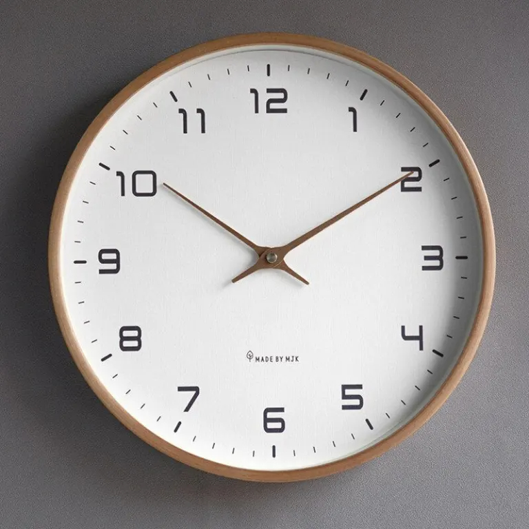 Wooden Wall Clock – Scandinavian Simplicity