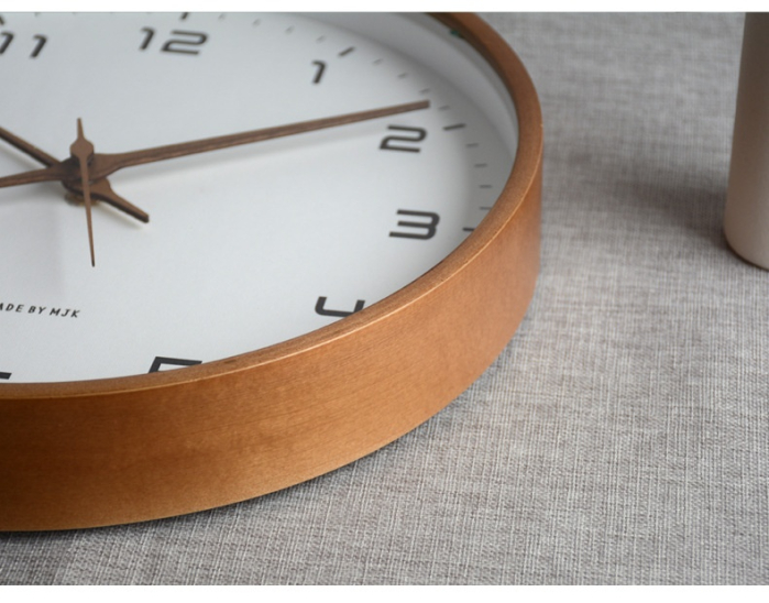 Wooden Wall Clock – Scandinavian Simplicity