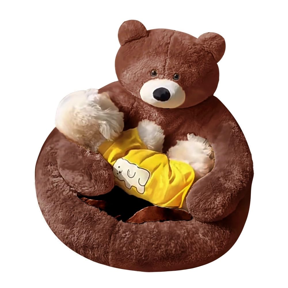 Cute Detachable Cuddle Bear Cat Bed