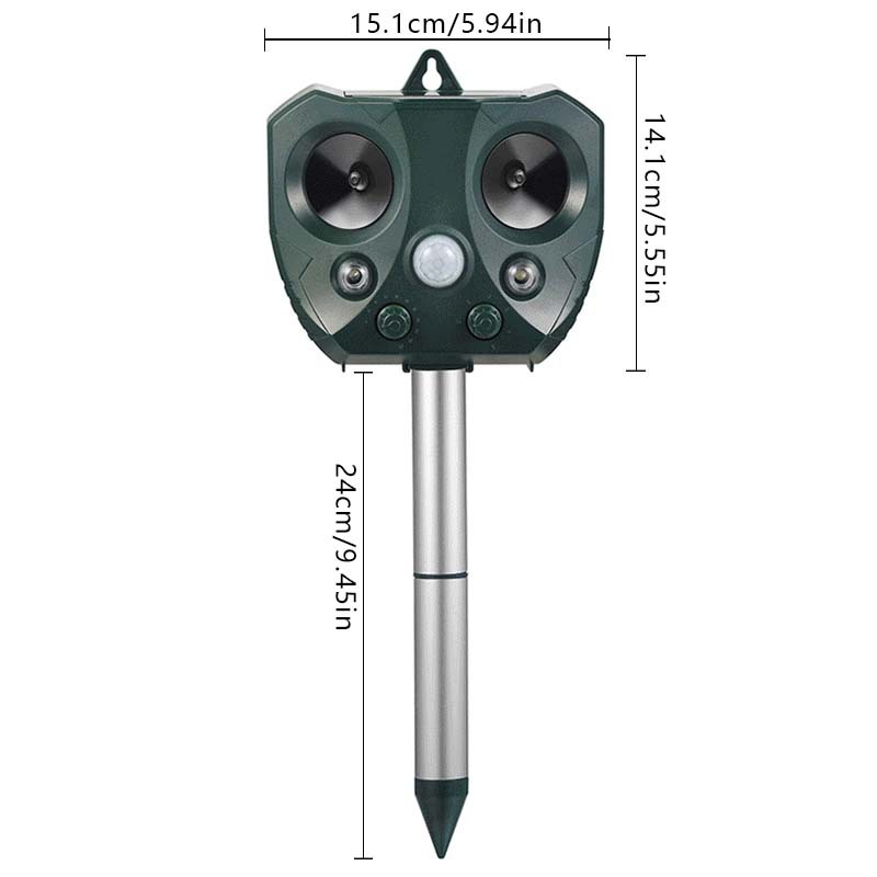 Ultrasonic Bird and Pest Repeller Solar Powered - Long Range