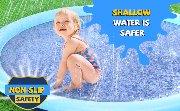 Non-Slip Splash Pad for Kids and Dog