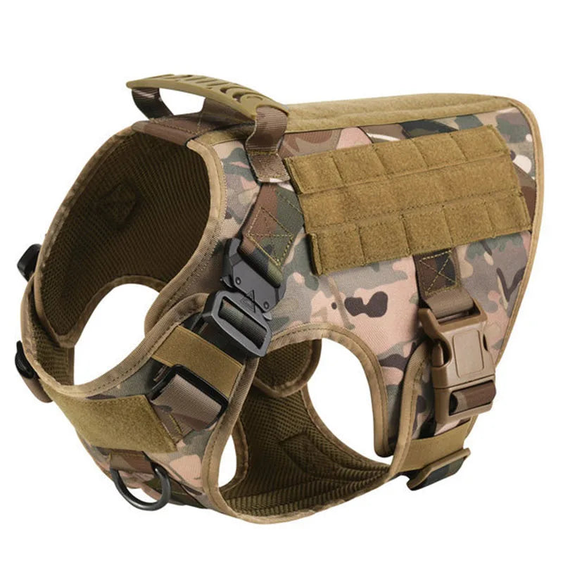 Tactical Dog Harness with Handle - Durable, Adjustable, Leash Set