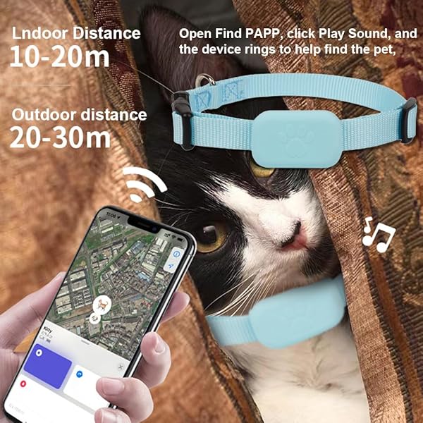 Dog Tracker/Cat Tracker, GPS Tracker Works with Find My Dog