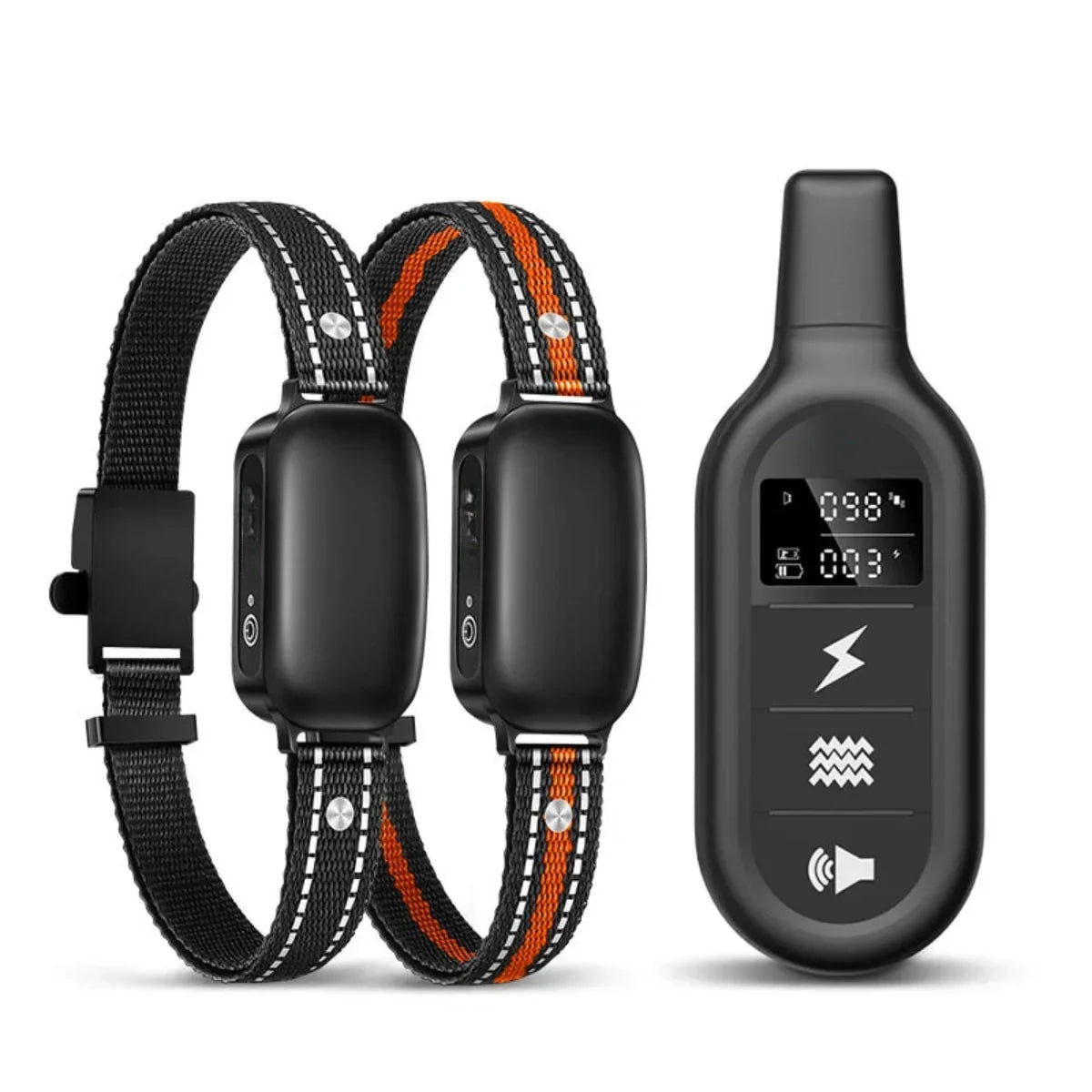 Electric Dog Training Collar with Remote Control, Waterproof, 16 Adjustable Shock Levels, 1000 m Range, Beep and Vibration Modes