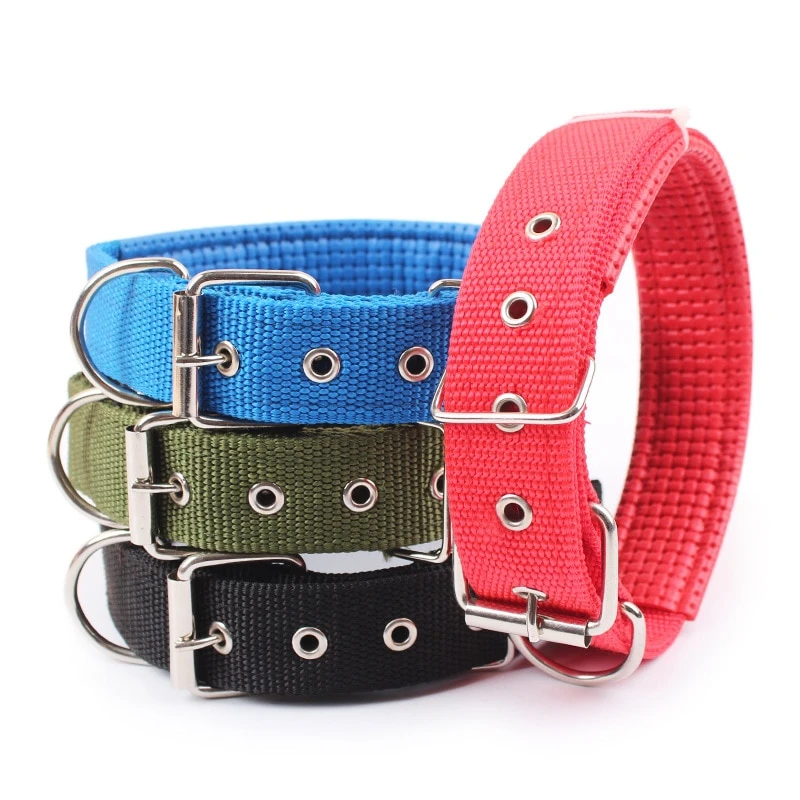 Solid Dog Collars Nylon Dog Collar For Small Medium Large Dogs