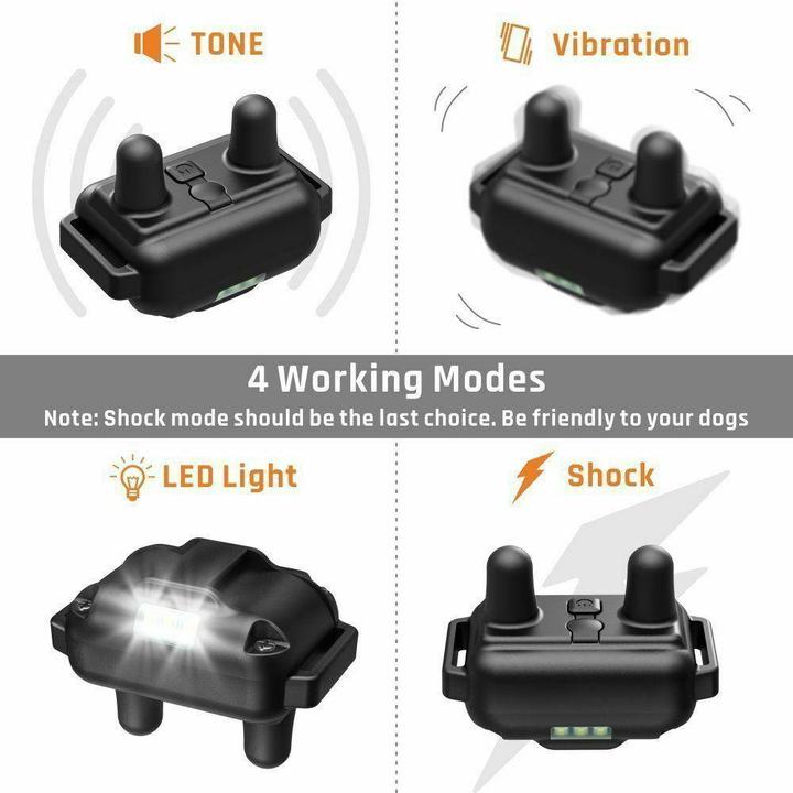 Dog Shock Collar Rechargeable Waterproof Dog Training Collars 875 Yards